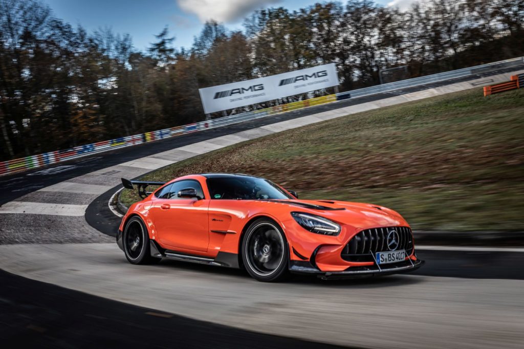 Mercedes-AMG GT Black Series on the Nürburgring.