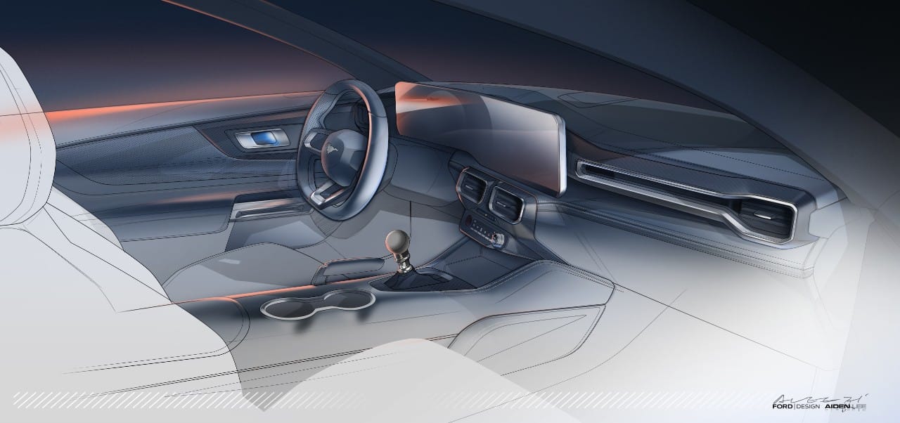 2024 Ford Mustang Design Sketches